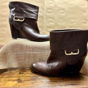 Nine West Wedge Booties, Size 6 1/2 M